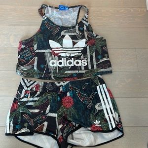 Adidas Farm Rio patterned running set